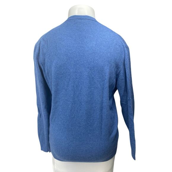Zara Women's Blue Knit Long Sleeve Crew Neck Pullover Sweatshirt Sweater Top XL - Picture 2 of 3